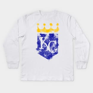 KC Royals Splat Kids Long Sleeve T-Shirt